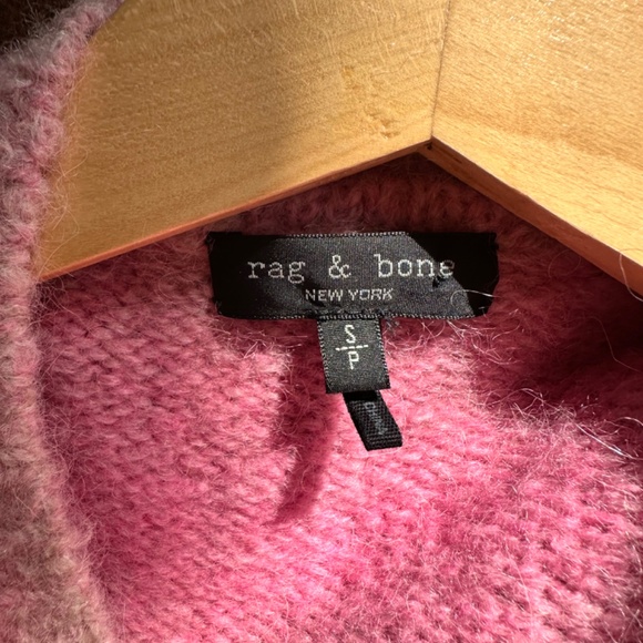 Rag & Bone Pink Alpaca Ombre Stripe 'Holly" Sweater - Picture 6 of 7